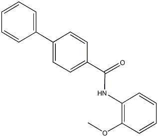 N-(2-methoxyphenyl)[1,1'-biphenyl]-4-carboxamide Struktur