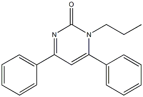 4,6-diphenyl-1-propyl-2(1H)-pyrimidinone Struktur