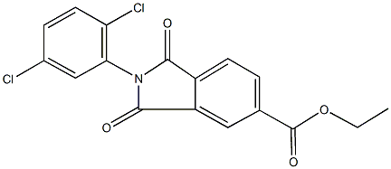 ethyl 2-(2,5-dichlorophenyl)-1,3-dioxo-5-isoindolinecarboxylate Struktur