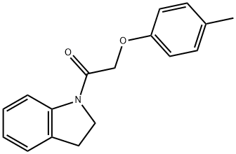 1-[(4-methylphenoxy)acetyl]indoline Struktur