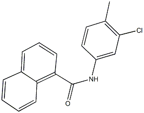 N-(3-chloro-4-methylphenyl)-1-naphthamide Struktur