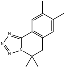 5,5,8,9-tetramethyl-5,6-dihydrotetraazolo[5,1-a]isoquinoline Struktur