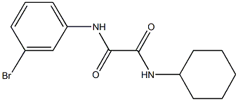 N~1~-(3-bromophenyl)-N~2~-cyclohexylethanediamide Struktur