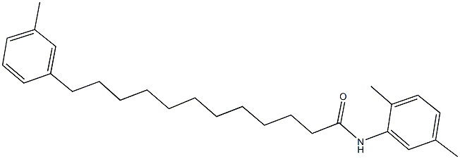 N-(2,5-dimethylphenyl)-12-(3-methylphenyl)dodecanamide Struktur