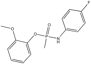 2-methoxyphenyl N-(4-fluorophenyl)-P-methylphosphonamidoate Struktur