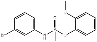 2-methoxyphenyl N-(3-bromophenyl)-P-methylphosphonamidoate Struktur