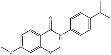 N-(4-isopropylphenyl)-2,4-dimethoxybenzamide Struktur