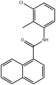 N-(3-chloro-2-methylphenyl)-1-naphthamide Struktur