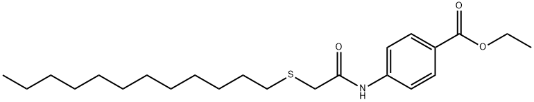 ethyl 4-{[(dodecylsulfanyl)acetyl]amino}benzoate Struktur