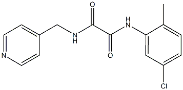 N~1~-(5-chloro-2-methylphenyl)-N~2~-(4-pyridinylmethyl)ethanediamide Struktur