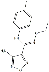 4-amino-N'-ethoxy-N-(4-methylphenyl)-1,2,5-oxadiazole-3-carboximidamide Struktur