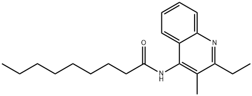 N-(2-ethyl-3-methyl-4-quinolinyl)nonanamide Struktur