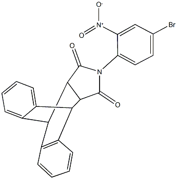 17-{4-bromo-2-[hydroxy(oxido)amino]phenyl}-17-azapentacyclo[6.6.5.0~2,7~.0~9,14~.0~15,19~]nonadeca-2,4,6,9,11,13-hexaene-16,18-dione Struktur