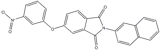 5-{3-nitrophenoxy}-2-(2-naphthyl)-1H-isoindole-1,3(2H)-dione Struktur