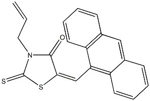 3-allyl-5-(9-anthrylmethylene)-2-thioxo-1,3-thiazolidin-4-one Struktur