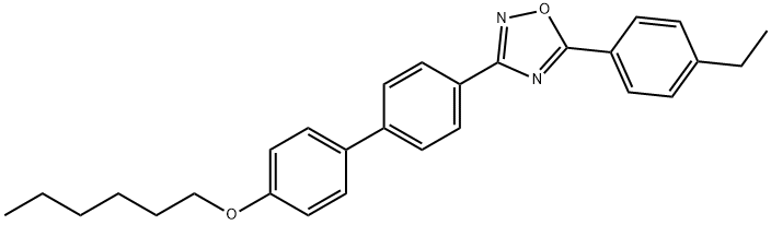 4'-[5-(4-ethylphenyl)-1,2,4-oxadiazol-3-yl][1,1'-biphenyl]-4-yl hexyl ether Struktur