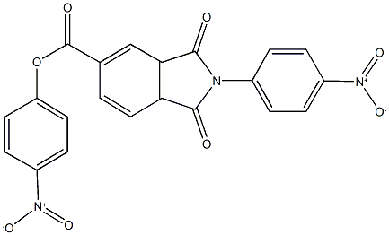 4-nitrophenyl 2-{4-nitrophenyl}-1,3-dioxo-5-isoindolinecarboxylate Struktur