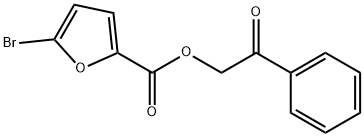 2-oxo-2-phenylethyl 5-bromo-2-furoate Struktur