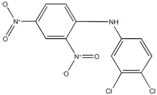 N-(3,4-dichlorophenyl)-2,4-dinitroaniline Struktur