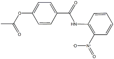 4-({2-nitroanilino}carbonyl)phenyl acetate Struktur