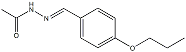 N'-(4-propoxybenzylidene)acetohydrazide Struktur