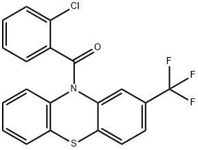 10-(2-chlorobenzoyl)-2-(trifluoromethyl)-10H-phenothiazine Struktur