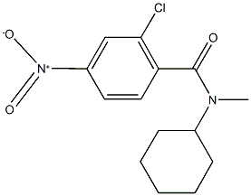 2-chloro-N-cyclohexyl-4-nitro-N-methylbenzamide Struktur