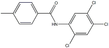 4-methyl-N-(2,4,5-trichlorophenyl)benzamide Struktur