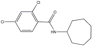 2,4-dichloro-N-cycloheptylbenzamide Struktur