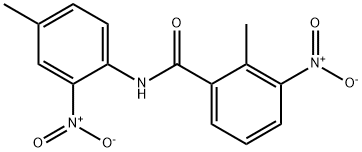 3-nitro-N-{2-nitro-4-methylphenyl}-2-methylbenzamide Struktur