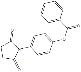 4-(2,5-dioxo-1-pyrrolidinyl)phenyl benzoate Struktur