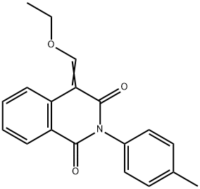 4-(ethoxymethylene)-2-(4-methylphenyl)-1,3(2H,4H)-isoquinolinedione Struktur