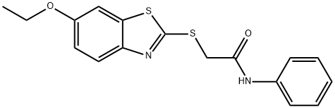 2-[(6-ethoxy-1,3-benzothiazol-2-yl)sulfanyl]-N-phenylacetamide Struktur