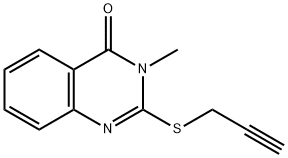 3-methyl-2-(2-propynylsulfanyl)-4(3H)-quinazolinone Struktur