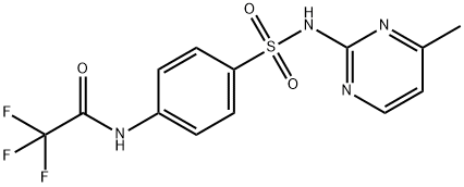 2,2,2-trifluoro-N-(4-{[(4-methyl-2-pyrimidinyl)amino]sulfonyl}phenyl)acetamide Struktur