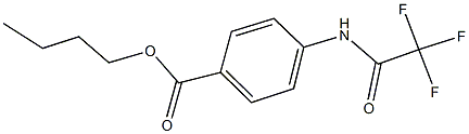 butyl 4-[(trifluoroacetyl)amino]benzoate Struktur