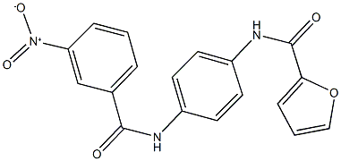 N-[4-({3-nitrobenzoyl}amino)phenyl]-2-furamide Struktur