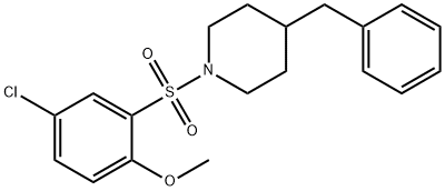 2-[(4-benzyl-1-piperidinyl)sulfonyl]-4-chlorophenyl methyl ether Struktur