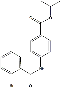 isopropyl 4-[(2-bromobenzoyl)amino]benzoate Struktur