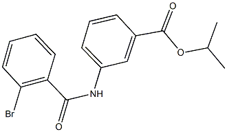 isopropyl 3-[(2-bromobenzoyl)amino]benzoate Struktur