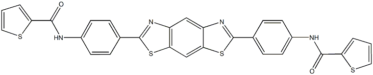 N-[4-(6-{4-[(thien-2-ylcarbonyl)amino]phenyl}[1,3]thiazolo[4,5-f][1,3]benzothiazol-2-yl)phenyl]thiophene-2-carboxamide Struktur