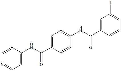 3-iodo-N-{4-[(pyridin-4-ylamino)carbonyl]phenyl}benzamide Struktur