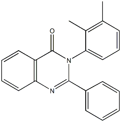 3-(2,3-dimethylphenyl)-2-phenyl-4(3H)-quinazolinone Struktur