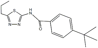 4-tert-butyl-N-(5-propyl-1,3,4-thiadiazol-2-yl)benzamide Struktur