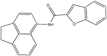 N-(1,2-dihydro-5-acenaphthylenyl)-1-benzofuran-2-carboxamide Struktur