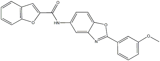 N-[2-(3-methoxyphenyl)-1,3-benzoxazol-5-yl]-1-benzofuran-2-carboxamide Struktur