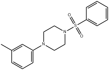 1-(3-methylphenyl)-4-(phenylsulfonyl)piperazine Struktur