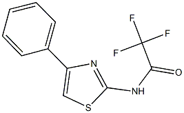 2,2,2-trifluoro-N-(4-phenyl-1,3-thiazol-2-yl)acetamide Struktur