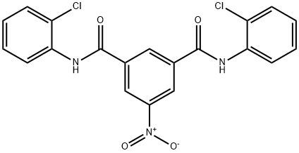 N~1~,N~3~-bis(2-chlorophenyl)-5-nitroisophthalamide Struktur