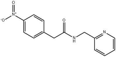 2-{4-nitrophenyl}-N-(2-pyridinylmethyl)acetamide Struktur